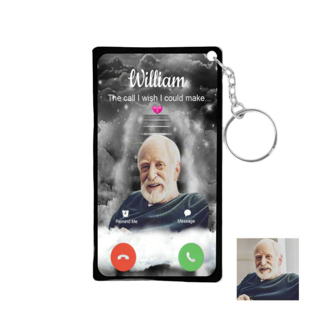 Phone Call Memorial keychain